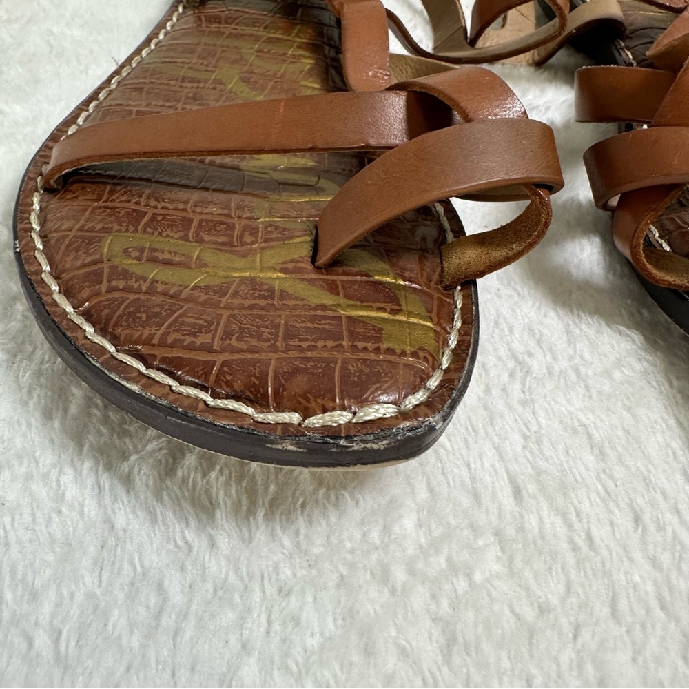 Sam Edelman Summer Gladis Brown Strappy Sandals Size 10 - Picture 5 of 11